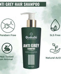 Guduchi Ayurveda Anti Grey shampoo.