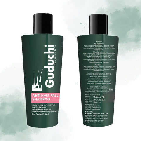 Guduchi Ayurveda Anti Hair Fall shampoo.