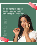 Guduchi Ayurveda Lip Cheek Eye Tint 3 in 1, available in 4 shades!