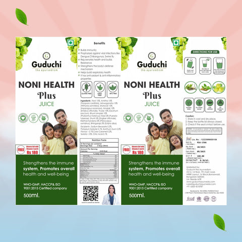 Guduchi Ayurveda Noni Health Plus Juice