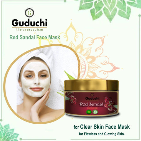 Guduchi Red Sandal Face Mask