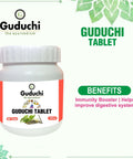 Guduchi Tablet | Immunity Booster | Improve digestive system | Helps Reduce Cold & Cough - 60 Tabs| 500mg