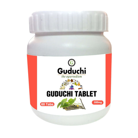 Guduchi Tablet | Immunity Booster | Improve digestive system | Helps Reduce Cold & Cough - 60 Tabs| 500mg