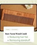 Handmade Neem Wooden Comb - Hair Care