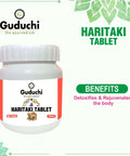 Haritaki Tablet - A Detoxification & Rejuvenation for Vata - 60 Tabs | 500mg