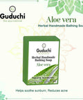 Herbal Handmade Aloe vera Bathing Soap for Moisturizing, Anti - Acne & Pimple Care 5*100gm