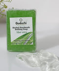 Herbal Handmade Aloe vera Bathing Soap for Moisturizing, Anti - Acne & Pimple Care 5*100gm