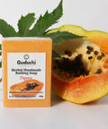 Herbal Handmade Papaya Bathing Soap for Bright, Glowing Skin, Helpful in pigmentation - 5*100gm