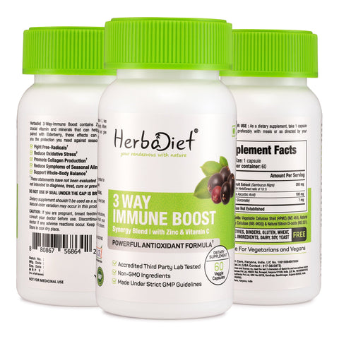 Immune System Support with Elderberry, Vitamin C & Zinc