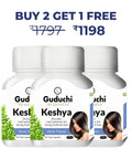 Keshya Hair Nutrition Supplement | Improves Scalp Health | Stimulate hair follicles | Prevents hair fall | Promotes hair growth | 250mg Tablets