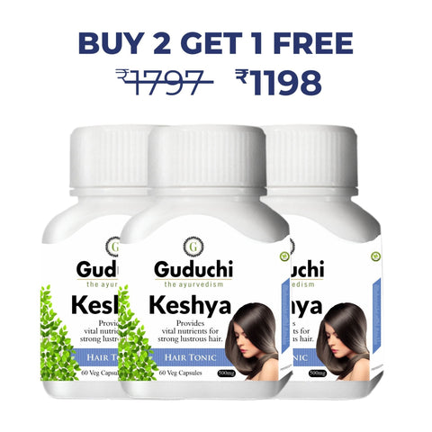 Keshya Hair Nutrition Supplement | Improves Scalp Health | Stimulate hair follicles | Prevents hair fall | Promotes hair growth | 250mg Tablets