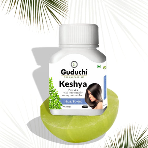 Keshya Hair Nutrition Supplement | Improves Scalp Health | Stimulate hair follicles | Prevents hair fall | Promotes hair growth | 250mg Tablets