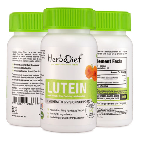 Lutein with Zeaxanthin Marigold Extract Supplement for Eye Health & Vision