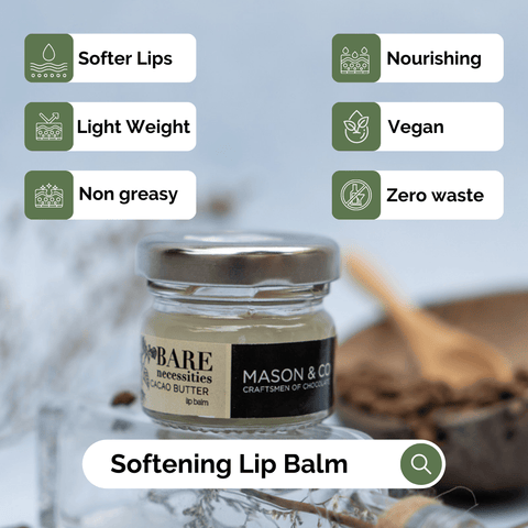 Mason & Co x Bare Necessities Unisex Moisturizing Cocoa Butter Lip Balm