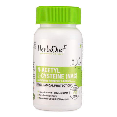 NAC N-Acetyl-Cysteine 800mg Antioxidant Supplement for Liver Health & Detox