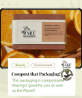 Natural Orange Cinnamon Rhassoul Handmade Soap Bar