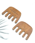 Neem Wood Massager Comb (Small) - Pack of 2