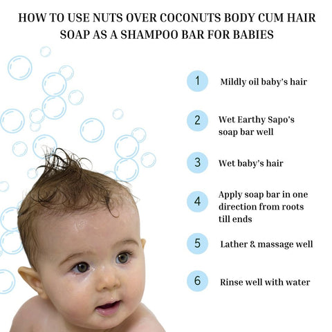 Nuts over Coconuts Body Cum Hair Soap, 100g