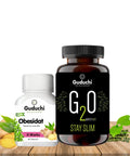 One month Weight loss regime for fast and safe weight loss, contains Obesidat and G2O water mix.