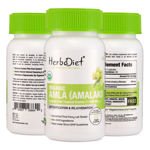 Organic Amla Indian Gooseberry Amalaki Supplement