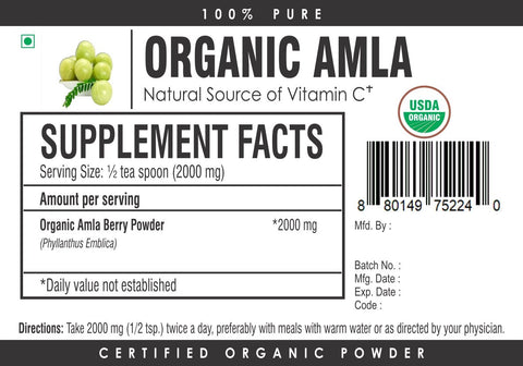 Organic Amla Powder (Amalaki)