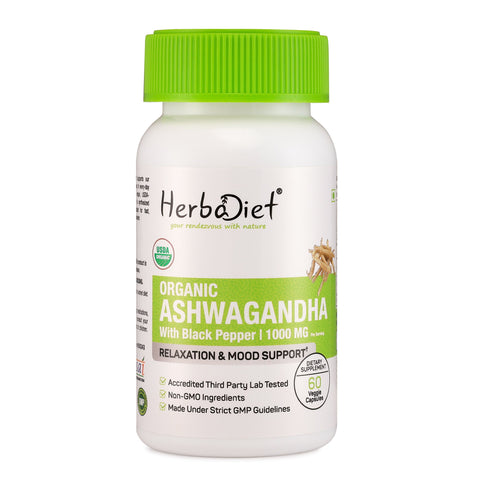 Organic Ashwagandha Root Powder Herbal Supplement