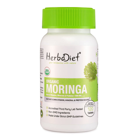 Organic Moringa Leaf Powder Tablets