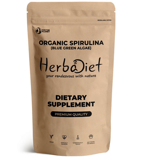 Organic Spirulina Nutrient Dense Superfood Powder Supplement