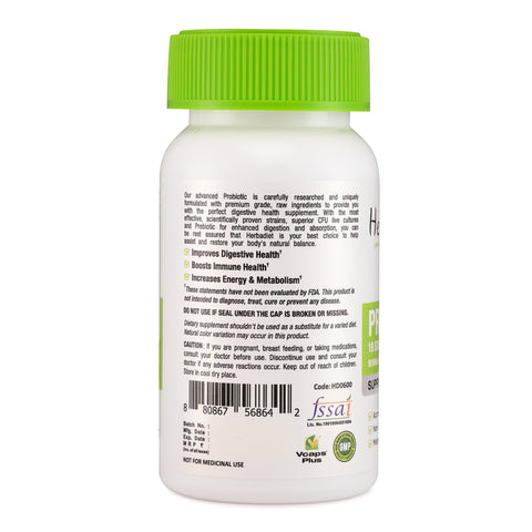 Probiotic Blend Lactobacillus 50 Billion CFU/g Fiber Capsules