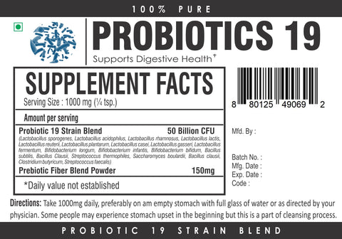 Probiotic Blend Lactobacillus 50 Billion CFU/g Fiber Powder