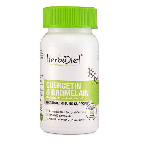 Quercetin with Bromelain Supplement for Immune, Heart & Joint Health