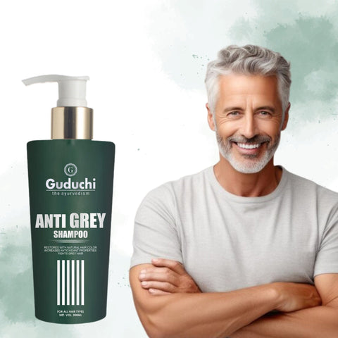 Rediscover Youthful Hair: Guduchi Ayurvedic Anti - Grey Shampoo