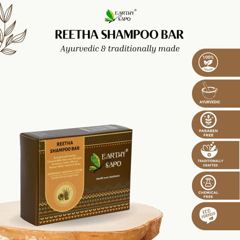 Reetha Shampoo Bar, 100g