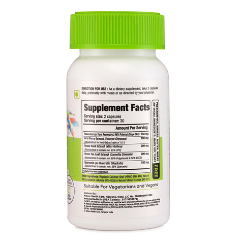 Resveratrol Complex Antioxidant Supplement for Heart Health & Immunity