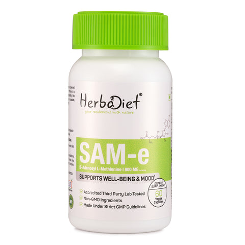 SAM-e S-Adenosyl Methionine 400 mg Capsules for Joint Support & Nervous System