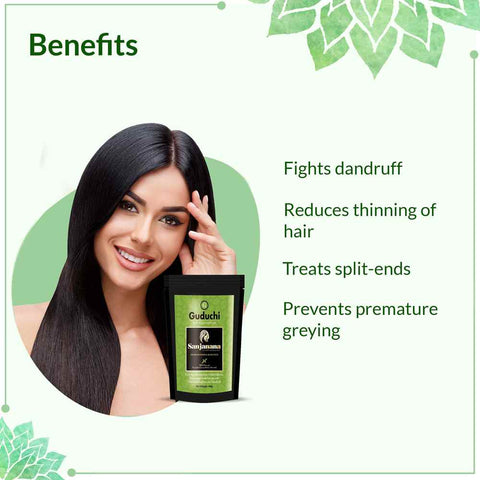 Sanjanana Premium Herbal Hair Pack for Split Ends, Thinning Hair & Dandruff