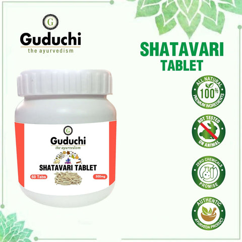 Shatavari Tablet- Nourishes & strengthens the Reproductive system - 60 Tabs | 500mg