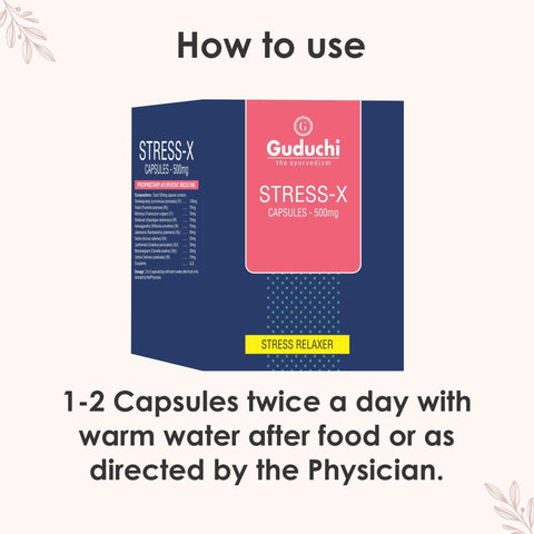 Stress–x capsule| Stress reliever| Balances the hormonal functions of ...