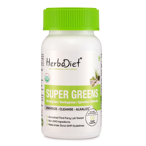 Organic Super Greens Superfood for Energy Booster & Detox