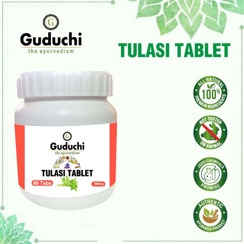 Tulsi Tablet- Respiratory Wellness | Boost Immunity | Relieves  Cold & Cough 60 Tabs | 500mg