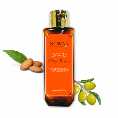 Citrus Breeze Aromatherapy Body Massage Oil