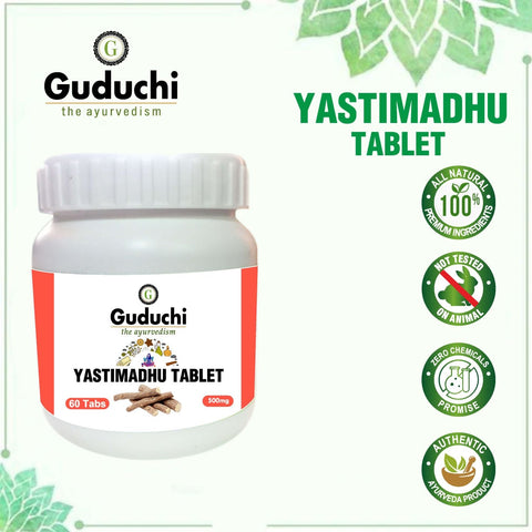 Yashtimadhu Tablet- For Gastric Wellness, 60 Tabs | 500mg